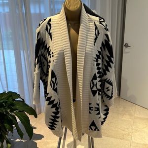 Black & Cream Cardigan
